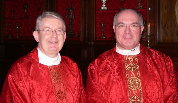 Past and present Presidents: Mgr John Conneely and Mgr. David Hogan